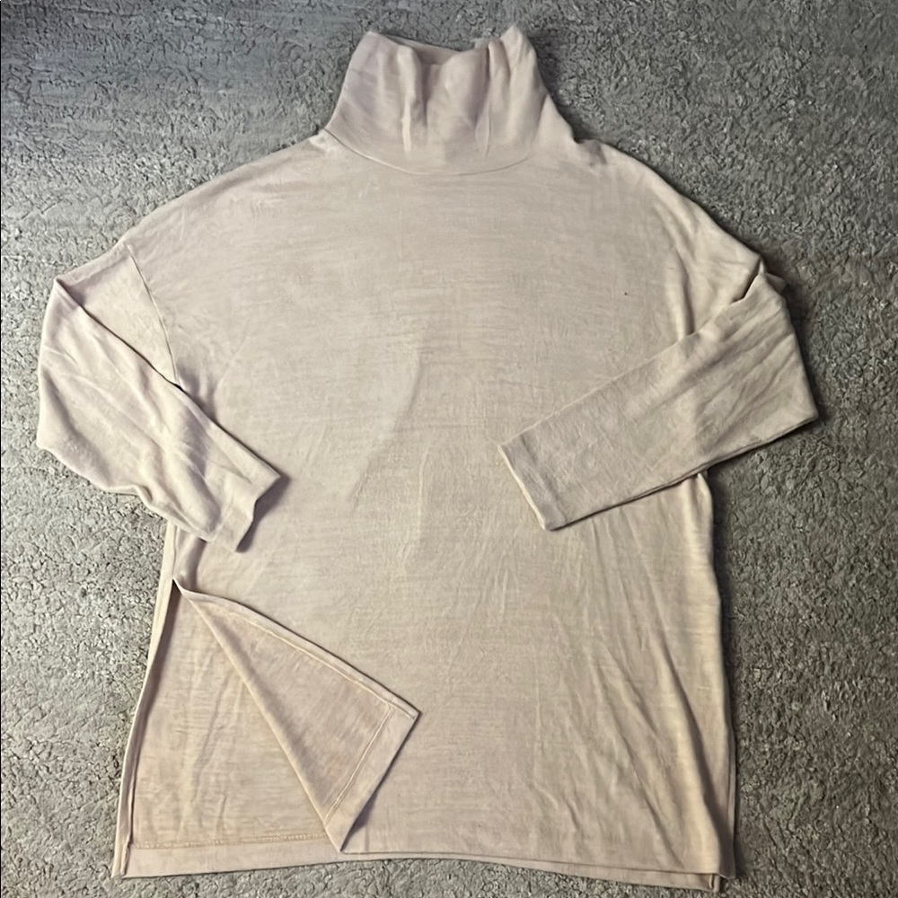 Women's Cream Turtleneck Sweater